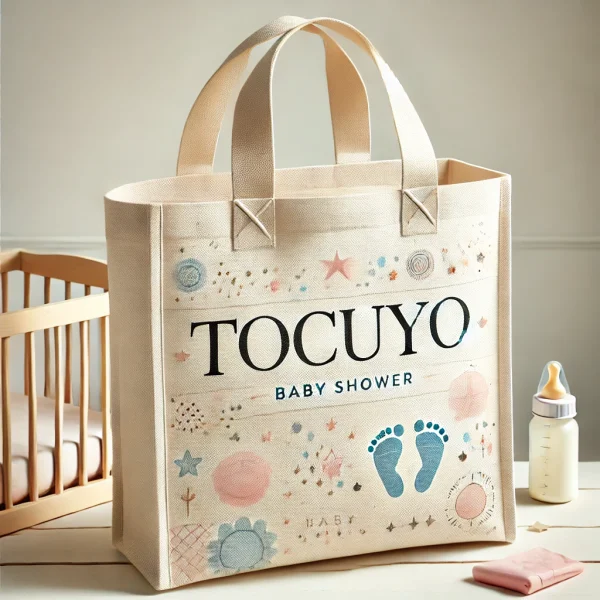 Bolsas de Tocuyo para Baby Shower__-