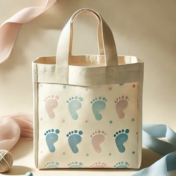 Bolsas de Tocuyo para Baby Shower__-