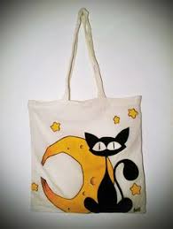 bolsa de tocuyo para pintar a mano